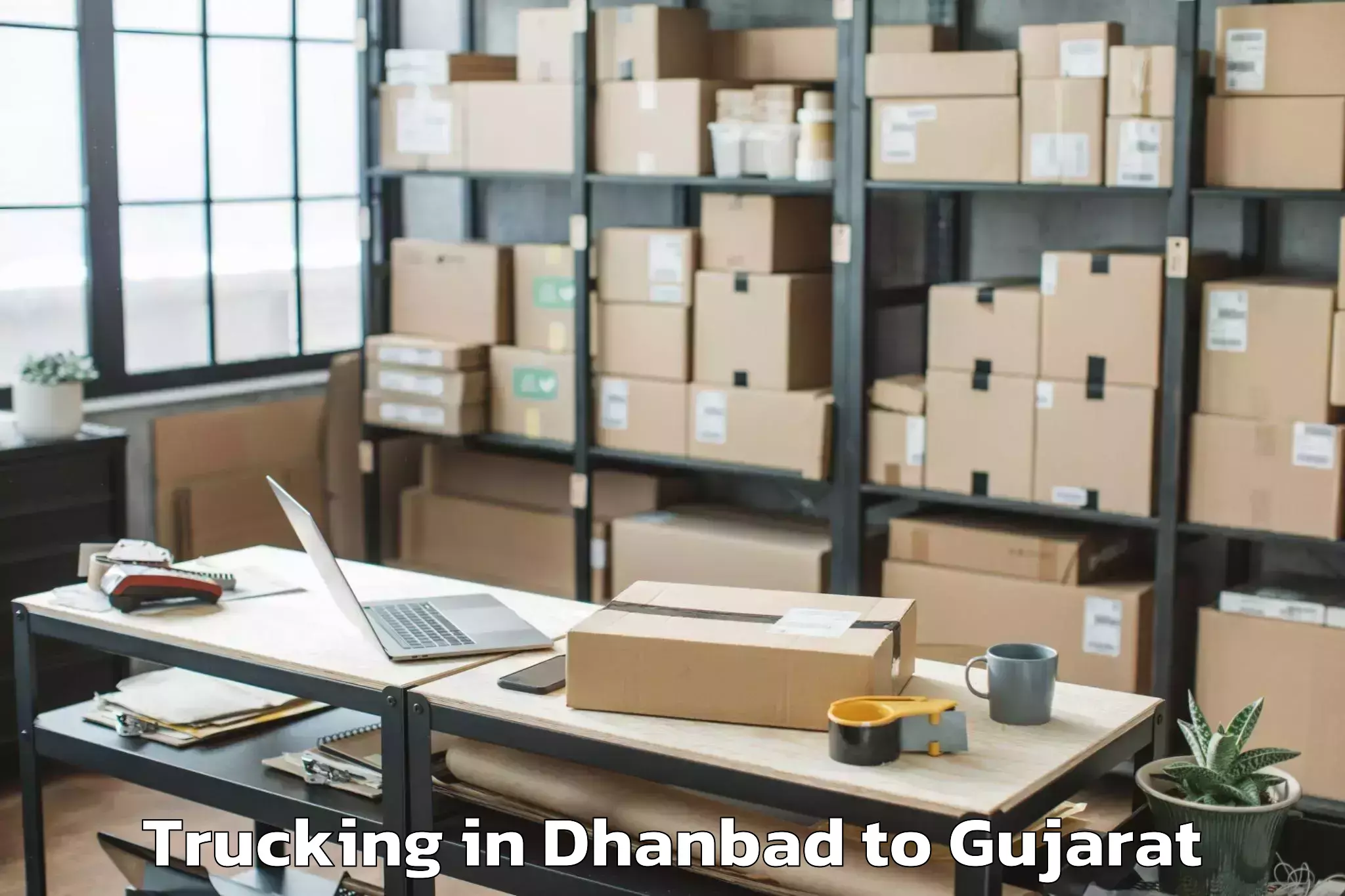 Book Your Dhanbad to Limkheda Trucking Today